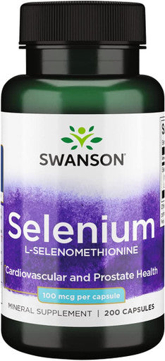Swanson Selenium (L-Selenomethionine) 100 mcg 200 Capsules