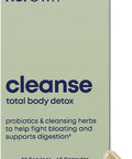 her own Cleanse Gentle Detox Supports Healthy Gut Ocean Algae Cleanse Prebiotic Probiotic Blend Cleansing Herbal Blend Gluten and Soy Free Vega Multicolor