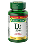 Nature's Bounty Vitamin D3 1000 Iu Mega Value 500 Softgels