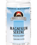 Source Naturals Serene Science Magnesium Serene Tangerince Flavored, Peaceful Body, 9 Ounces