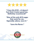 Kal B-12 Adenosylcobalamin Activmelt, Strawberry, White, 90 Count