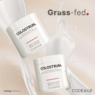 Codeage Bovine Colostrum Powder Supplement 4-Month Supply 1000mg per Serving Grass-Fed Ethically Sourced Immunoglobulin-Rich Prized First Milk Cold-Chain Pasteurized Agglomerated Non-GMO 4.3 OZ