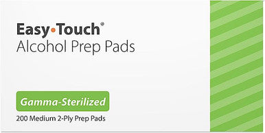 Easy Touch Alcohol Prep Pads 200 Each By Mhc Medical Products