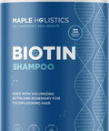 Biotin Shampoo With Scalp Scrubber Set - Hair Shampoo Brush And Silicone Scalp Exfoliator With Volumizing Shampoo Set Made With Rosemary Essential Oil And Biotin For Thinning Hair 16 Oz