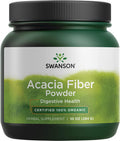 Swanson 100% Organic Acacia Fiber Powder 10 Ounce (284 g) Pwdr