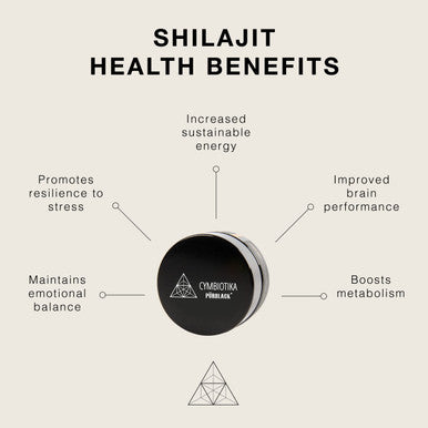 CYMBIOTIKA Pure Shilajit Resin with Elemental Gold, Immune & Digestive Support Supplement, Contains Fulvic , Brain Booster for Focus & Energy, 15 Grams
