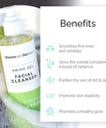 VITAMINS AND SEA BEAUTY, Amino Acid Gel Facial Cleanser, Gentle Purifying Pore Control Face Cleanser Wash with Sea Minerals and Collagen, 8 Fl Oz