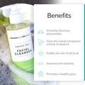 VITAMINS AND SEA BEAUTY, Amino Acid Gel Facial Cleanser, Gentle Purifying Pore Control Face Cleanser Wash with Sea Minerals and Collagen, 8 Fl Oz