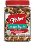 Fisher Snack Hunger Fighter Bulk Trail Mix, 38 oz (Pack of 1), Peanuts, Almonds, Dried Sweetened Cranberries and Soy Nuts, Snacks for Adults and Kids, Dried Fruit, Healthy Snacks for Adults