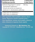 Bio Nutrition - California Poppy Seed - 500 Mg - 60 Vegetarian Capsules