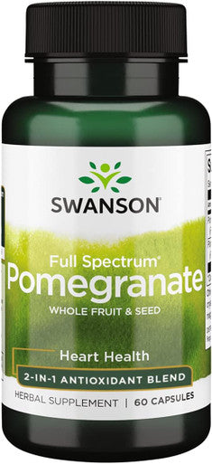 Swanson Full Spectrum Pomegranate Whole Fruit & Seed 60 Capsules