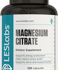 LES Labs Magnesium Citrate NonGMO Supplement 750mg 120 Capsules