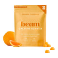 Beam Creatine Gummies Creatine Monohydrate Gummies with 5g Creatine Sugar Free Muscle Strength & Workout Recovery Support Creatine Gummies for Women and Men Orange Flavor Vegan 30 Servings