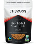 Terrasoul Superfoods Organic ze-Dried Instant Coffee 3.5 oz - Fairtrade | Arabica Beans | Fresh Taste | Medium Roast