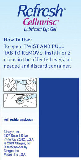 Refresh Celluvisc Lubricant Eye Drops Single-Use Containers 30 ct By A&Z Pharmaceutical
