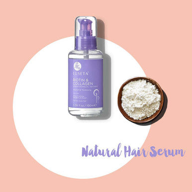 Luseta Biotin Hair Growth Serum Hair Growth Oil for Thin Dry Hair Biotin Collagen Oil for Thickening of Hair and Nourishing of Scalp 3.38 oz