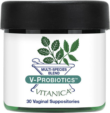 Vitanica V-Probiotics - Vaginal Probiotics for Women - Vaginal Suppositories with Lactobacillus Rhamnosus Gasseri & More - Women's Health Supplement - Professional Line - 30 Vaginal Suppositories