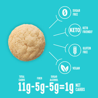 Lakanto Sugar Cookie Mix - Monk Fruit Sweetener 1g Net Carb Gluten Dairy Keto Diet Friendly Delicious Snack Almond Flour Baking Mix (12 Servings)