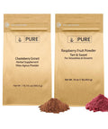 PURE ORIGINAL INGREDIENTS Chasteberry Extract And Raspberry Fruit Powder Bundle, 1 Lb Each, Gluten-Free, Non-Gmo