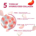 Sugar-Collagen Gummies For Women, Hydrolyzed Collagen Peptides Gummies With Biotin, Collagen Supplements Gummy With Vitamin B12, C, D, Zinc For Hair Skin Nail