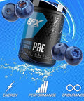 Efx Sports Training Ground Pre Workout Powderenergy & Muscle Pumpswith Hydromax Glycerol Citrulline Beta Alanine300Mg Caffeine20 Servings (Blueberry)