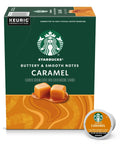 Starbucks K-Cup Coffee Pods, Caramel Naturally Flavored Coffee For Keurig Brewers, 100% Arabica, 1 Box (22 Pods)