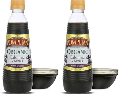 Pompeian Gourmet Balsamic Vinegar - 16 fl oz | Vinegar for Cooking - Sweet and Tangy Flavor for Salad Dressings, Marinades, and Sauces
