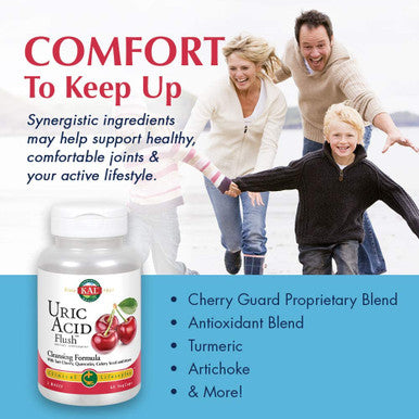 Kal Uric Acid Flush Tablets 60 Count