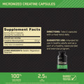 Optimum Nutrition Unflavored Creatine Monohydrate 100 Capsules Bundled With Hmb 90 Capsules