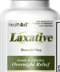 HealthA2Z Laxative Bisacodyl 5mg Gentle and Fast Overnight Relief for Constipation