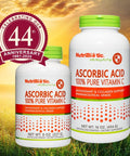 NutriBiotic Ascorbic Acid Vitamin C Powder Pharmaceutical Grade LAscorbic Acid 2000 Mg Per Serving Essential Immune and Antioxidant Collagen Support Supplement Vegan Gluten and GMO 8 Oz
