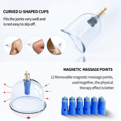 Cupping Kit For Massage Therapy - 32 Cups Professional Chinese Cupping Set With Magnetics, Vacuum Cupping Therapy Set For Cellulite Reduction Muscle Pain Relief With Manual Pump