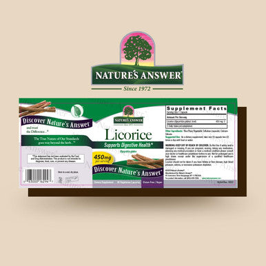 Nature'S Answer Licorice Root 90 Capsules - Licorice Root Extract for Digestive Immune and Respiratory Support - Vegetarian Vegan Gluten Kosher Licorice Root Capsules - Supports Skin