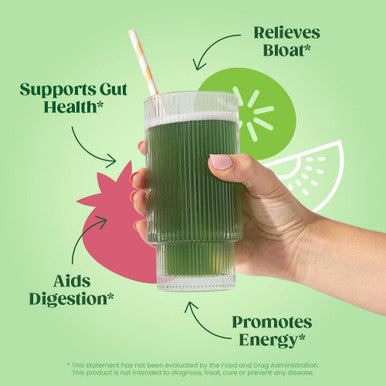 Bloom Nutrition Superfood Greens Powder Digestive Enzymes with Probiotics and Prebiotics Gut Health Bloating Relief Strawberry Kiwi + Bovine Colostrum Powder | Pure 40% IgG Premium Colostrum
