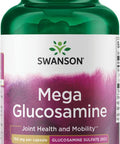 Swanson Mega Glucosamine Glucosamine Sulfate 2Kcl 750 Milligrams 120 Capsules