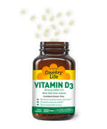 Country Life Vitamin D3 Non-Fish 1000 Iu 200 Softgels Certified Gluten Free