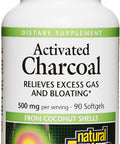 Natural Factors Activated Charcoal 500 mg 90 Softgels