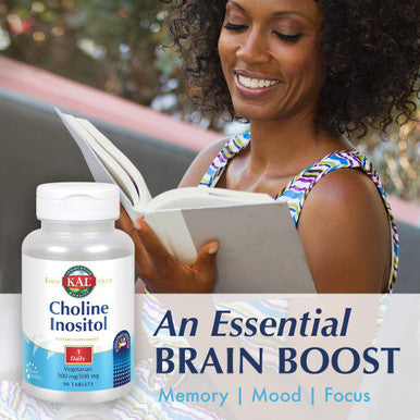 KAL Choline Inositol Tablets, 195/500 mg, 90 Count