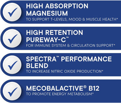 Mens Perfect Multi from Purity Products Vitamins Minerals and Phytonutrients Supports Healthy Testosterone Levels and Promotes Energy Vitality and Stamina Easy to Swallow 90 Tablets