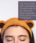 I Dew Care Face Wash Headband - Brown Bear + Tweeze The Day Bundle