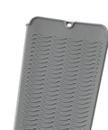 THE STYLE SUTRAÃƒâ€šÃ‚Â® Silicone Heat Resistant Mat Pouch for Curling Iron Hair Straightener Barber Gray| Hair Care & Styling | Straightening & Curling Irons