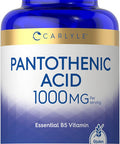 Carlyle Pantothenic Acid | 1000mg | 100 Capsules | Essential B5 Vitamin | Non-GMO Gluten Supplement