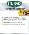 Curad Performance Series Back Support Designed for Active Seniors 50+ Large Easy to Grip Tabs & Loops for Easier Application Helps with Moderate to Lower Back Pain
