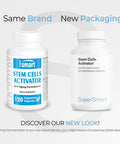 Supersmart Stem Cells Activator Natural Formula Stimultes Stem Cells Fucoidan Extract Boost Immune System Anti Aging Supplement NonGMO Gluten Free 120 Vegetarian Capsules