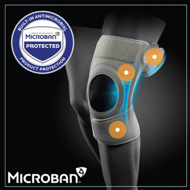 Curad CURIM23333H Performance Series Ironman Knee Support with Side Stabilizers Adjustable Universal