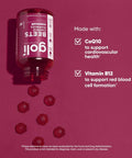 Goli Nutritional Supplement Beets Cardio Gummy - 60 Count - 100Mg Coq10 & Beet Root Extract - Gluten- Vegan Non-Gmo And Gelatin-. Nature'S Great Superfood.