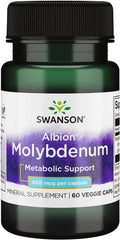 Swanson Albion Chelated Molybdenum 400 mcg 60 Veg Capsules