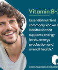 Bestvite Vitamin B-2 100mg (240 Vegetarian Capsules) - No Stearates - No Dicalcium Phosphate - Vegan - Non GMO - Gluten