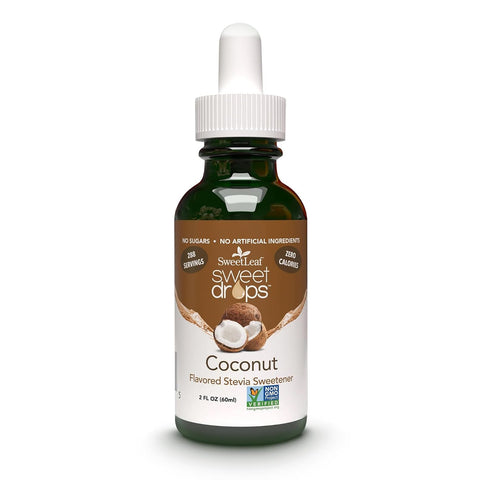 SweetLeaf Sweet Drops Flavored Stevia Liquid Sweetener Organic Stevia Extract Zero Calories Gluten Keto Friendly Non GMO Natural Flavors Sugar Alternative Cola 2 Fl Oz (Pack of 1)