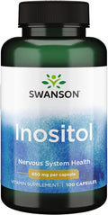 Swanson Inositol 650 Milligrams 100 Capsules